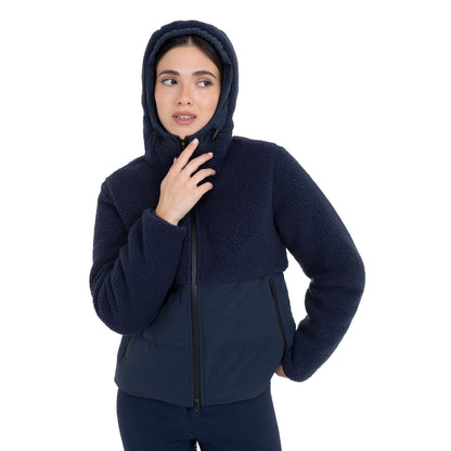 Equestro Women's down jacket with teddy inserts