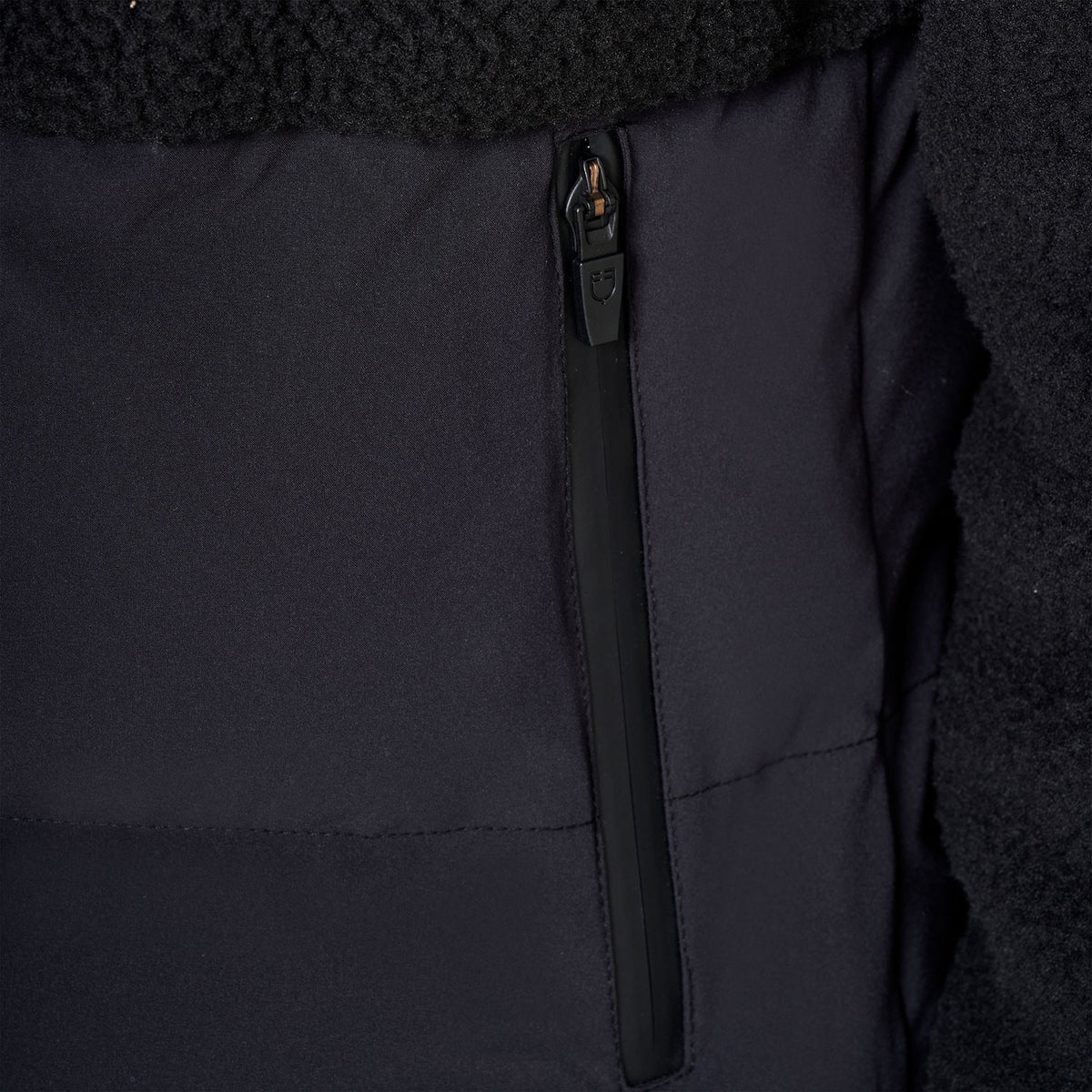 Equestro Women's down jacket with teddy inserts