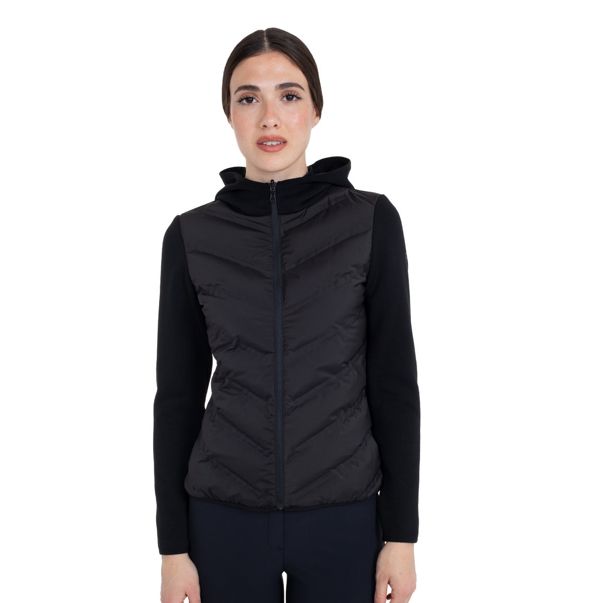 Equestro Women's technical outerwear with front padding
