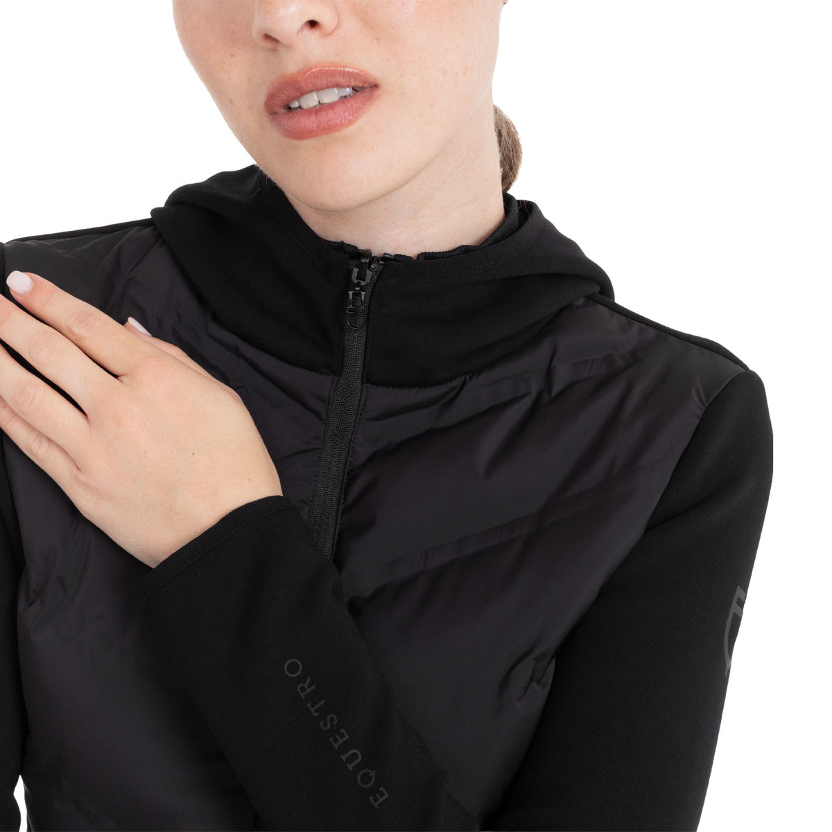Equestro Women's technical outerwear with front padding