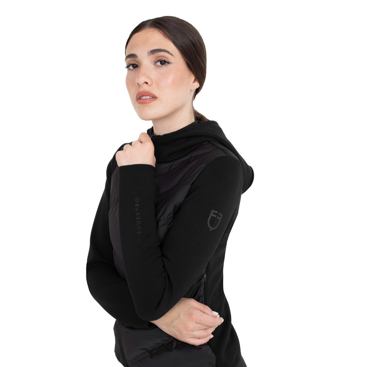 Equestro Women's technical outerwear with front padding