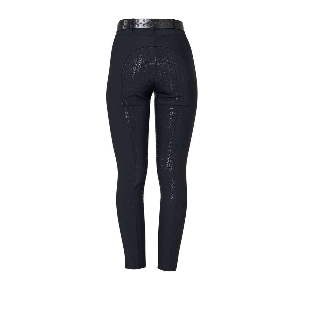 Equestro Women's high-waisted full grip breeches with rhinestones