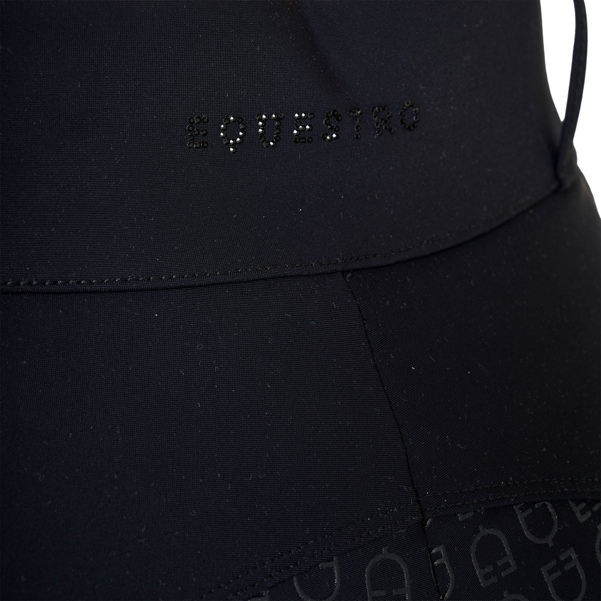 Equestro Women's high-waisted full grip breeches with rhinestones