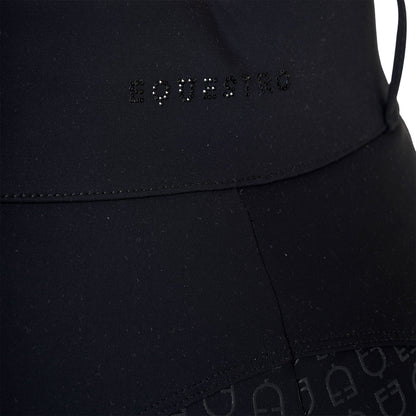 Equestro Women's high-waisted full grip breeches with rhinestones
