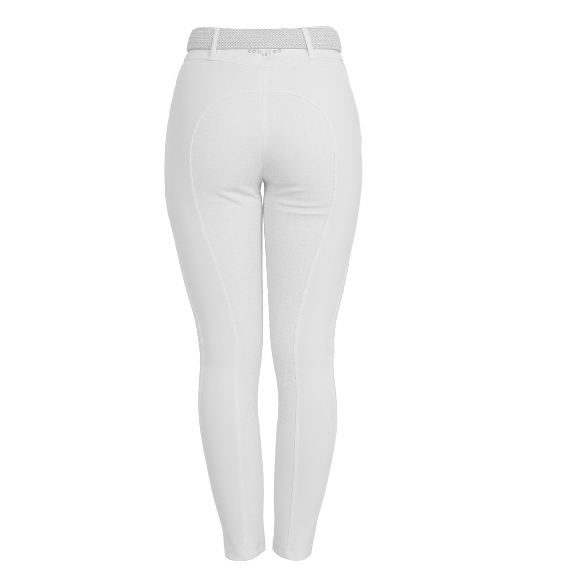 Equestro Women's high-waisted full grip breeches with rhinestones