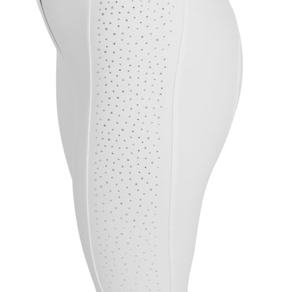 Equestro Women's high-waisted full grip breeches with rhinestones