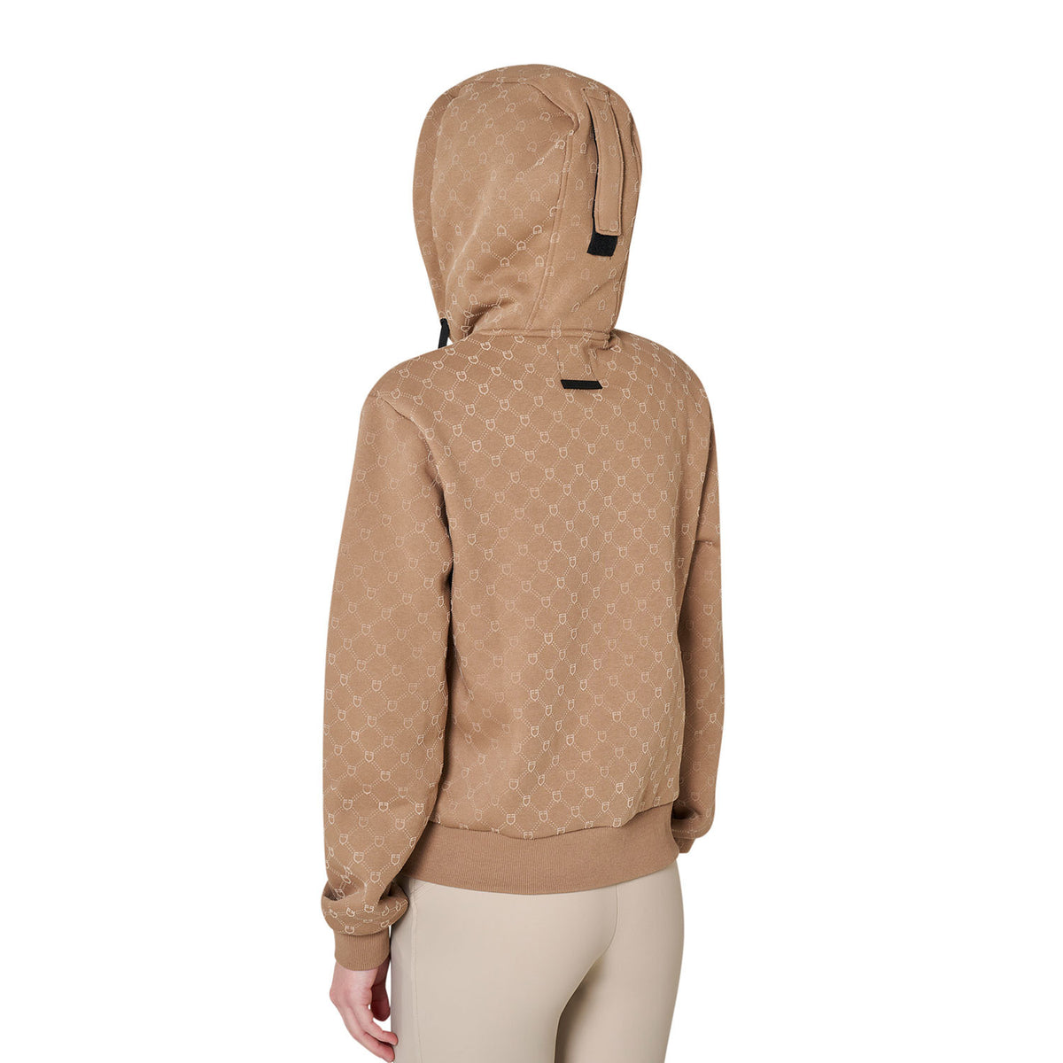 Equestro Women's monogram hooded sweatshirt