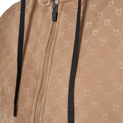 Equestro Women's monogram hooded sweatshirt