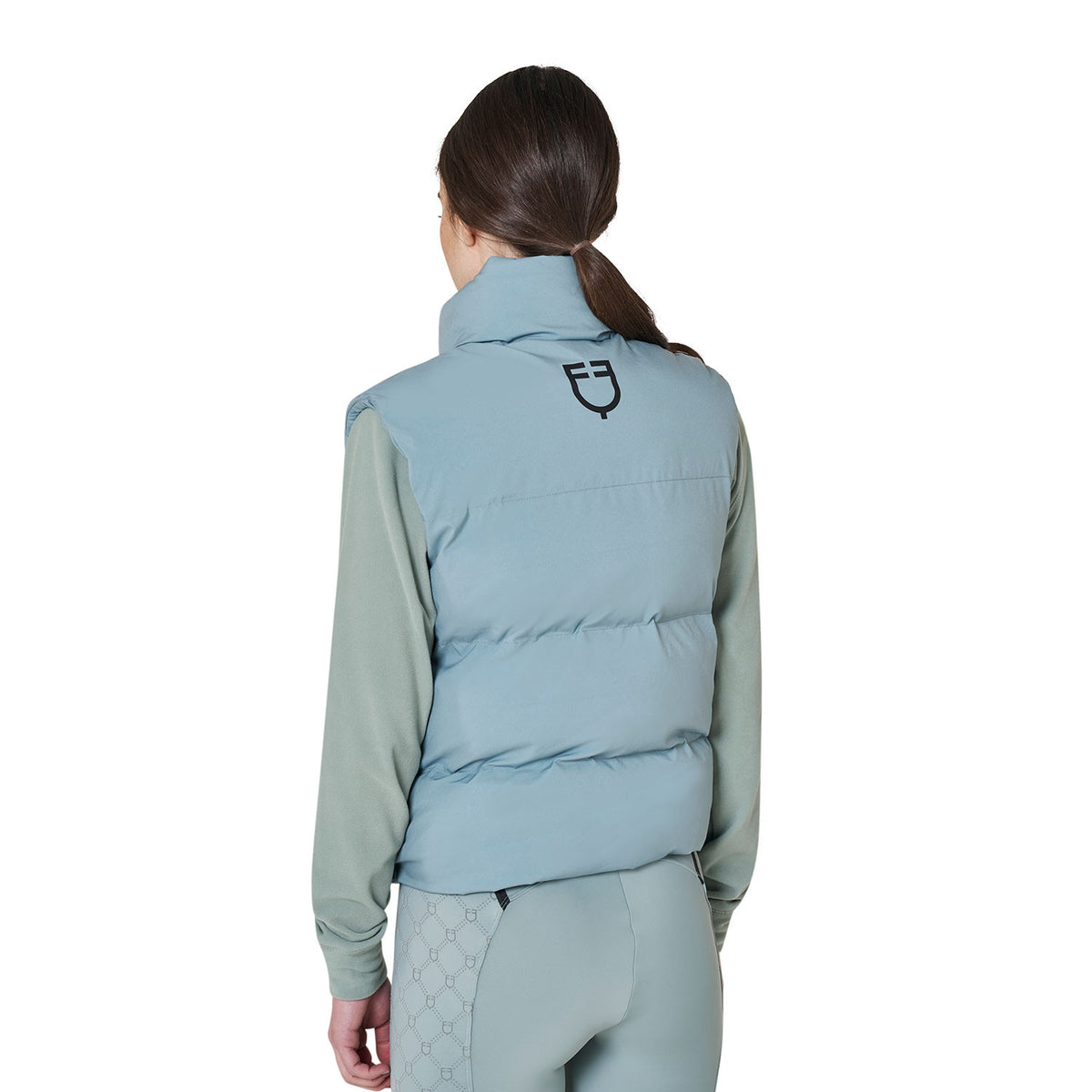Equestro Women's padded high collar vest