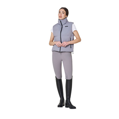 Equestro Women's padded high collar vest