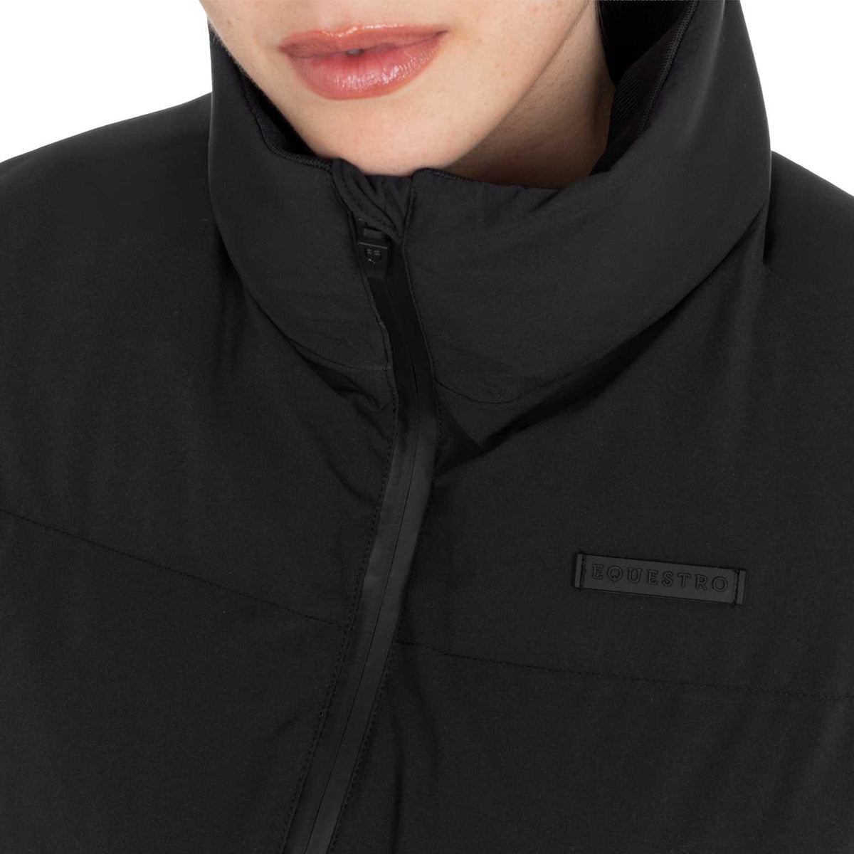 Equestro Women's padded high collar vest