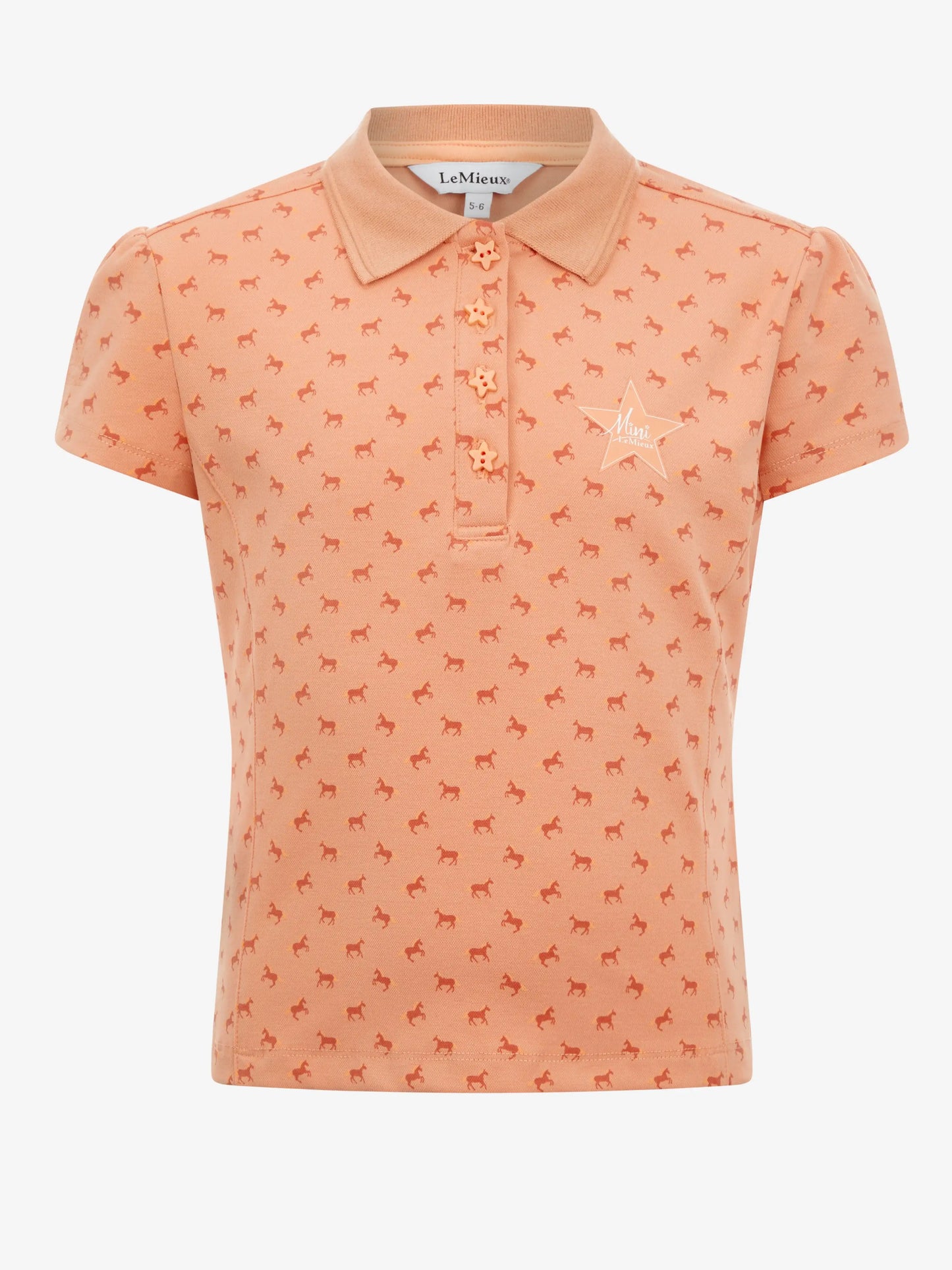 LeMieux SS24 Mini Polo Shirt Sherbet / 9-Ladies 10UK years