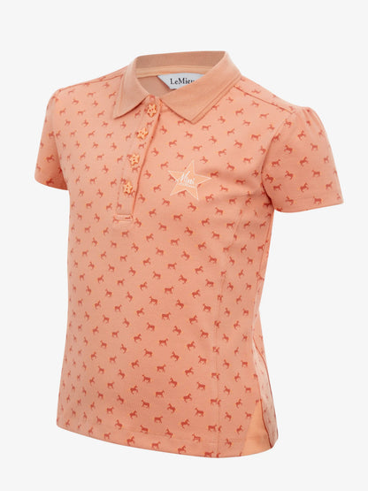 LeMieux SS24 Mini Polo Shirt Sherbet / 9-Ladies 10UK years
