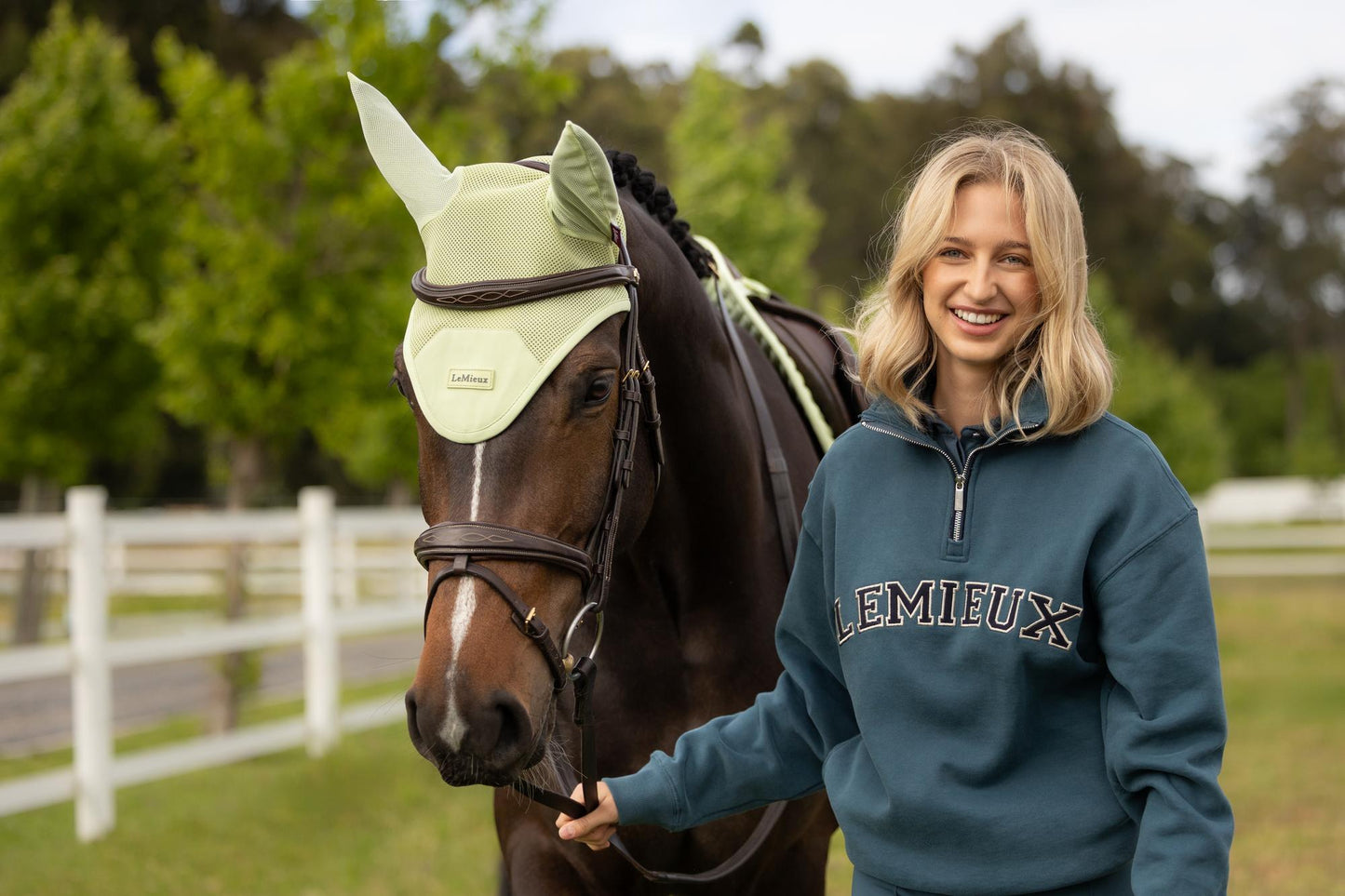 LeMieux SS26 Ladies Kelsie Quarter Neck Sweat