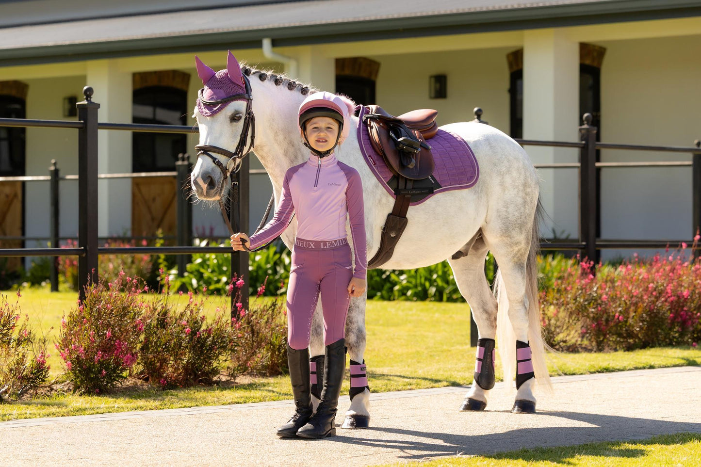 LeMieux SS26 Mini Suede Close Contact Square