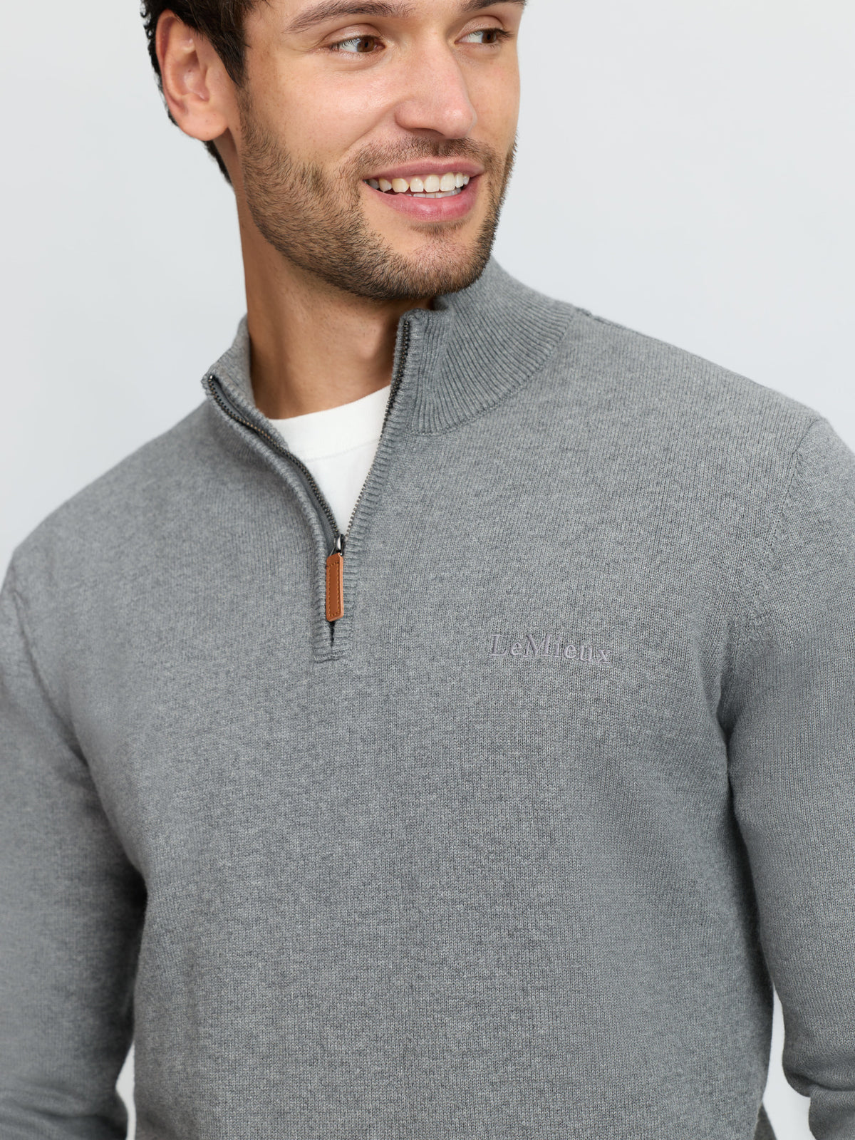 LeMieux AW26 Mens Quarter Zip Knit