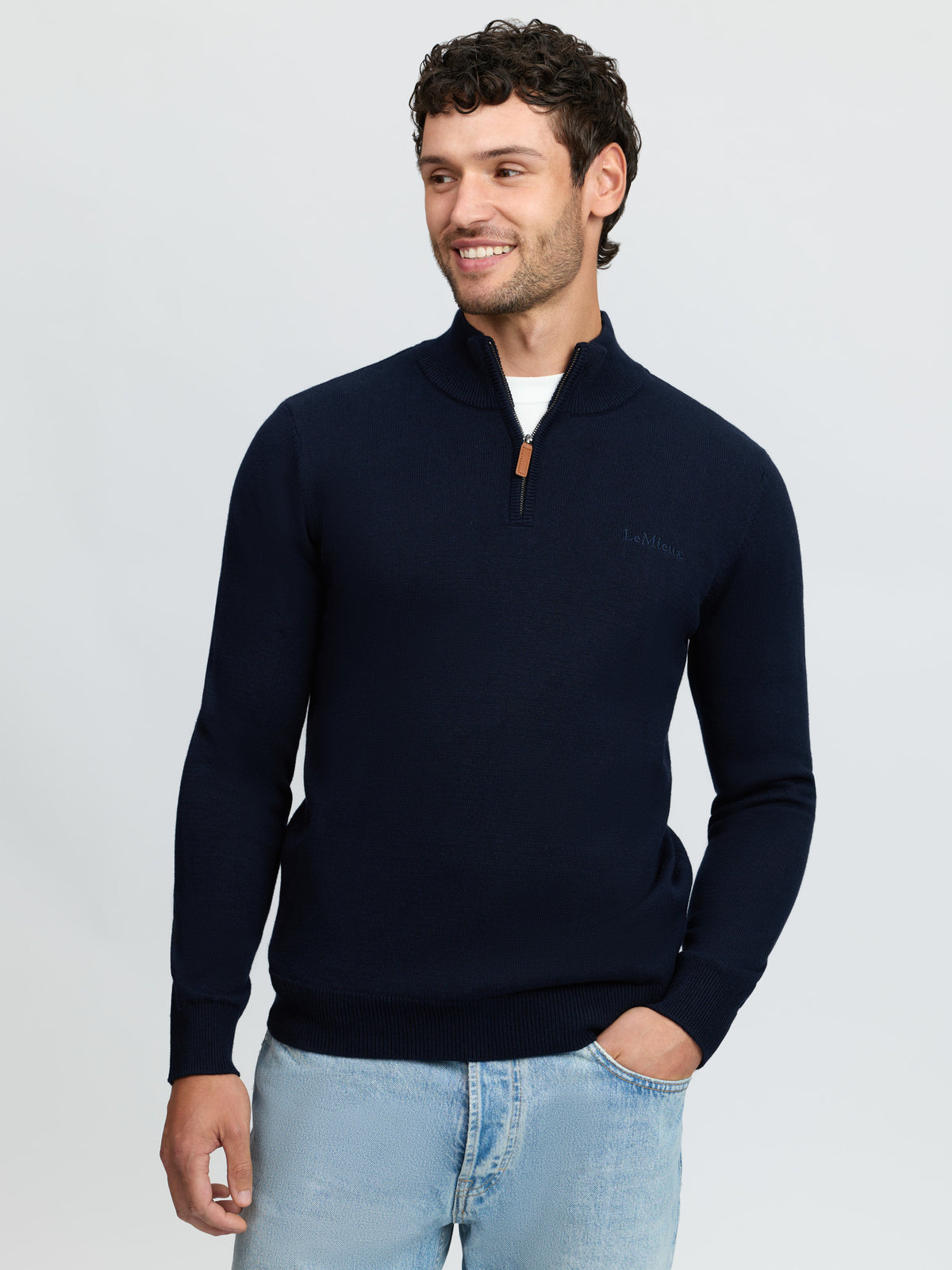 LeMieux AW26 Mens Quarter Zip Knit