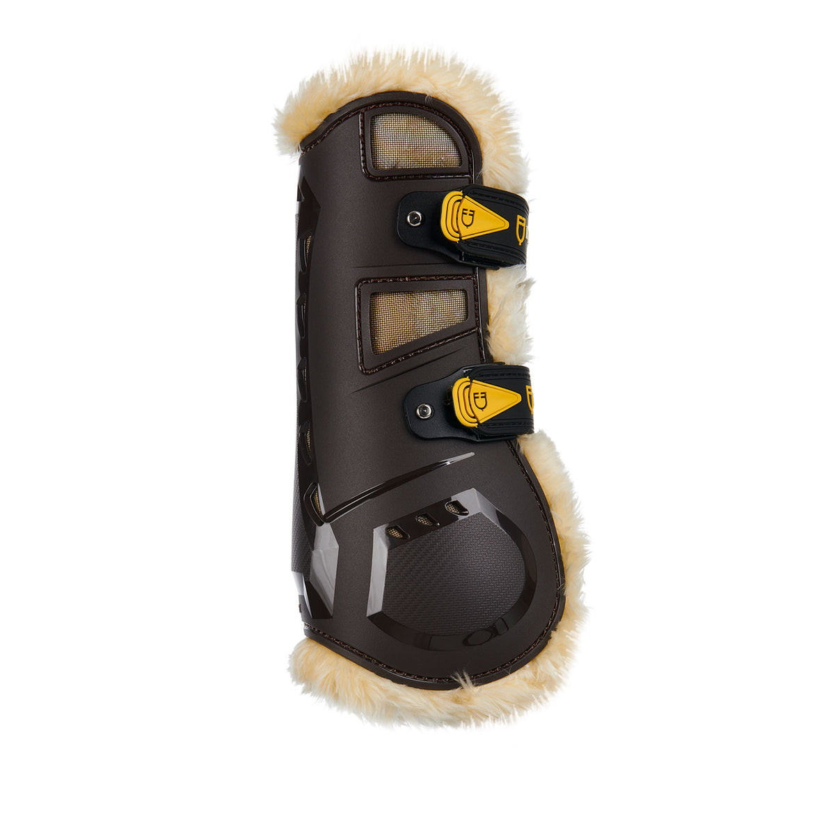 Equestro Tendon boots in polyurethane with synthetic lambskin