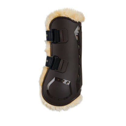 Equestro Tendon boots in polyurethane with synthetic lambskin
