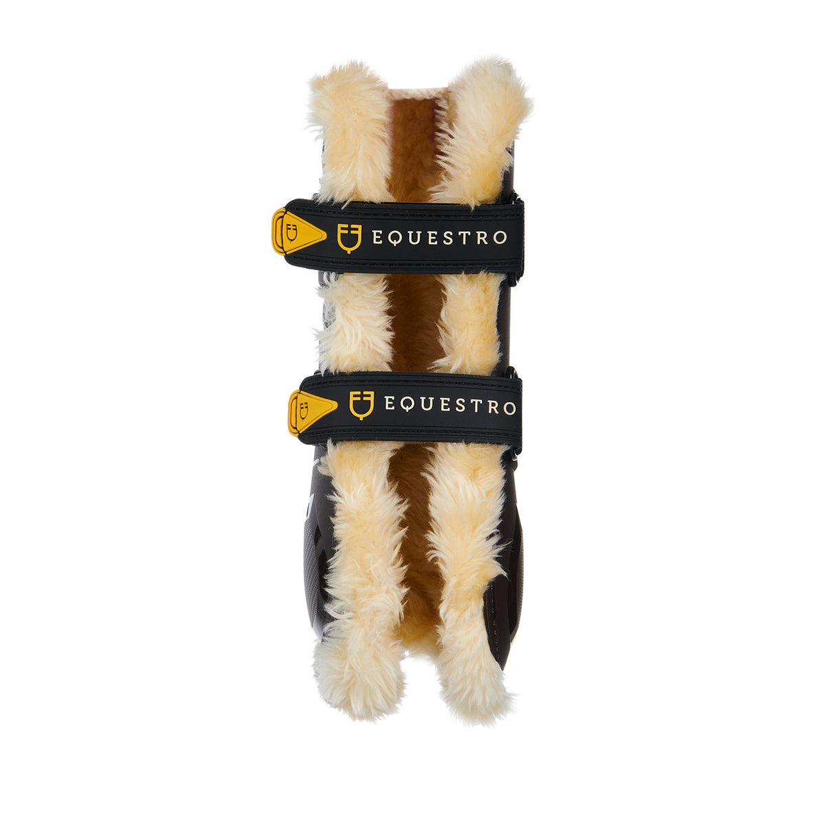 Equestro Tendon boots in polyurethane with synthetic lambskin