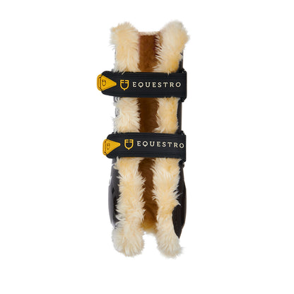 Equestro Tendon boots in polyurethane with synthetic lambskin