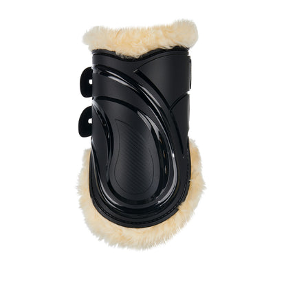 Equestro Fetlock boots in polyurethane with synthetic lambskin