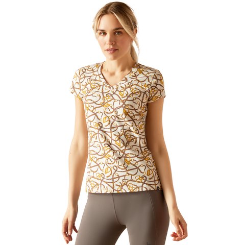 Ariat SS24 Womens Bridle Short Sleeve T-Shirt - Light Heather Grey - XS
