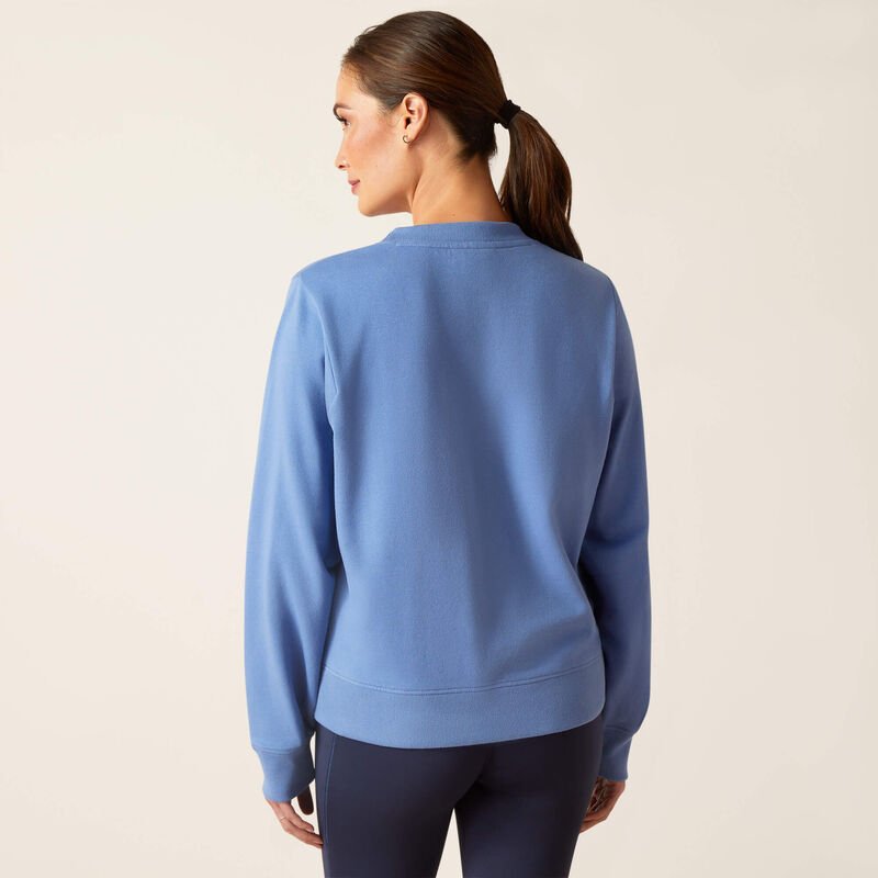 Ariat SS24 Womens Memento Sweatshirt - Dutch Blue - L