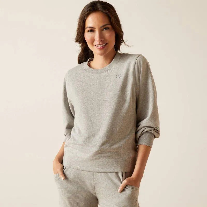 Ariat SS24 Womens Memento Sweatshirt - Heather Grey - L