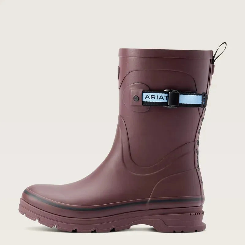 Ariat Womens Kelmarsh Mid Rubber Boot - Maroon sale - Maroon - 3