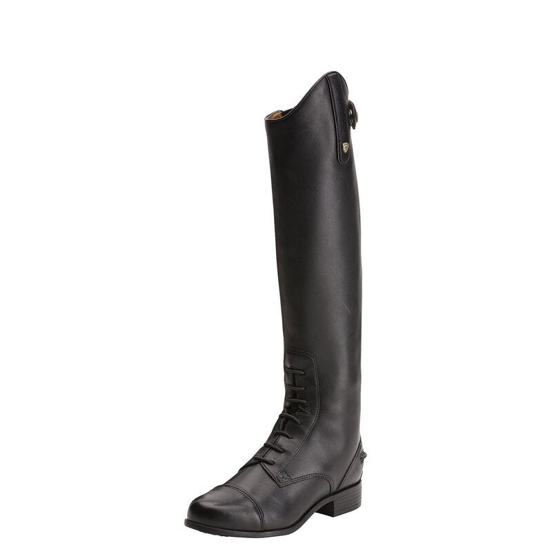 Ariat Youth Heritage Contour Field Zip - Black - 2 - SM - Slim Calf / Med Height