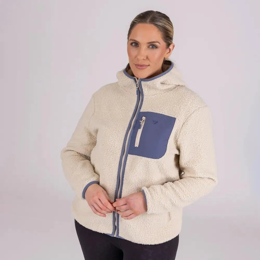 Aubrion AW24 Clement Full Zip Fleece - Natural - Extra Extra Small
