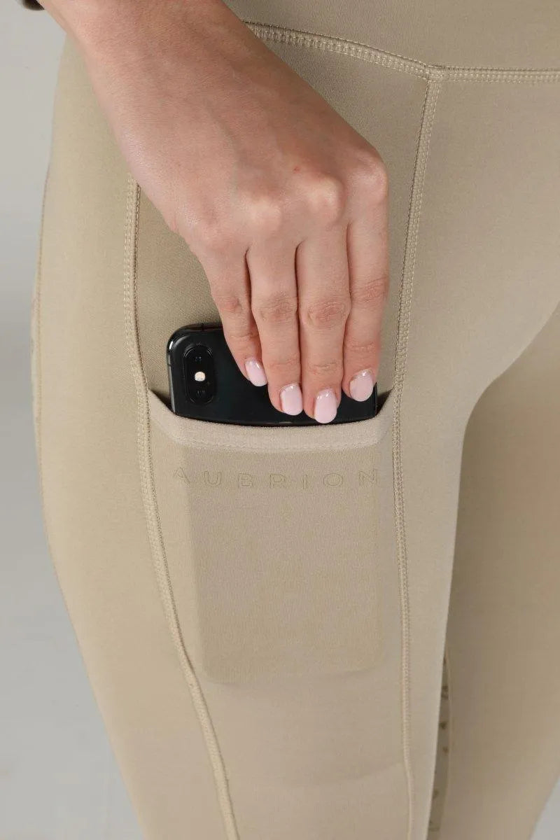Aubrion Hudson Riding Tights - Beige - L
