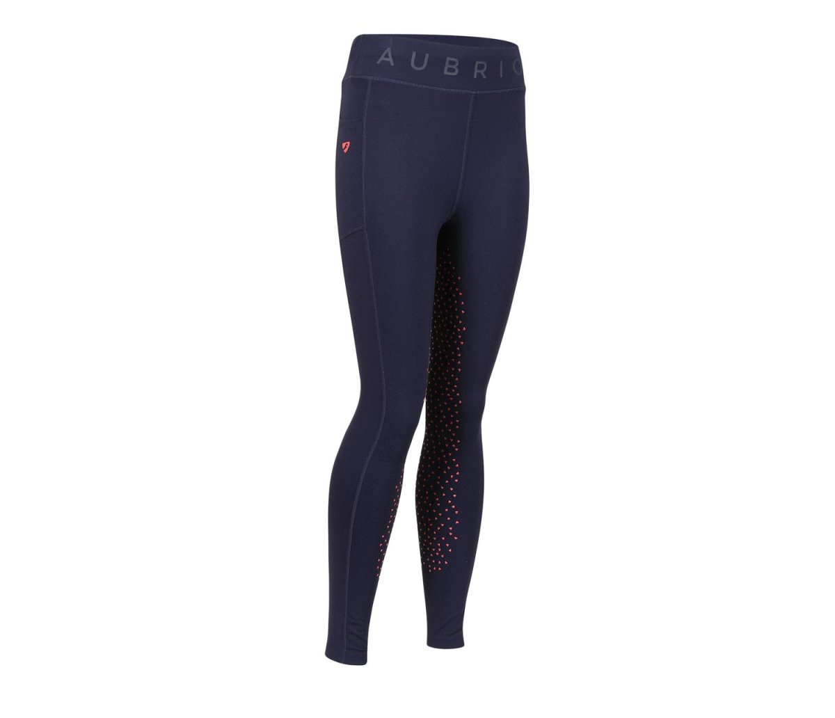 Aubrion SS24 Non Stop Riding Tights - Young Rider - Navy - 7/8 Years