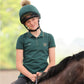Aubrion SS24 Team Polo Shirt - Young Rider - Green - 7/8 Years