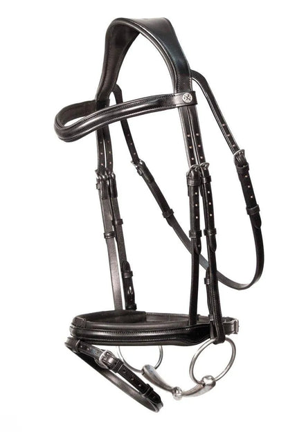 Henry James Comfort Flash Bridle - Black - Cob
