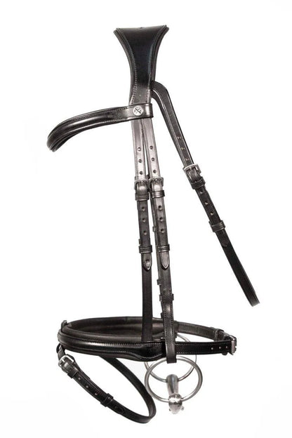 Henry James Comfort Flash Bridle - Black - Cob