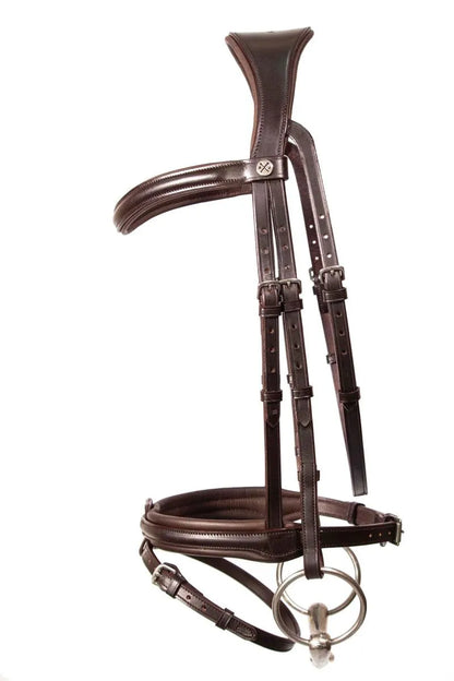 Henry James Comfort Flash Bridle - Havana Brown - Cob