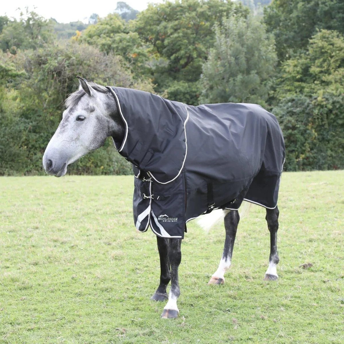 Highlander Plus 200 Turnout Rug Neck Cover - Black - XL