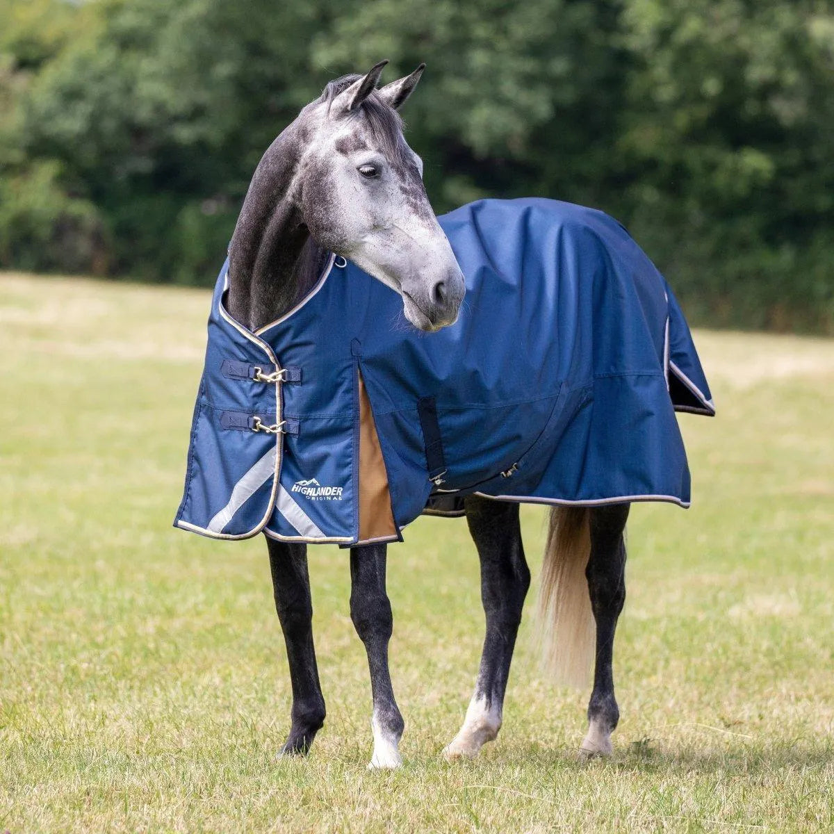 Highlander Plus Lite Turnout Rug - Navy - 5ft