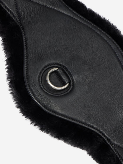 LeMieux Arika Simuwool Contoured Dressage Girth - Black