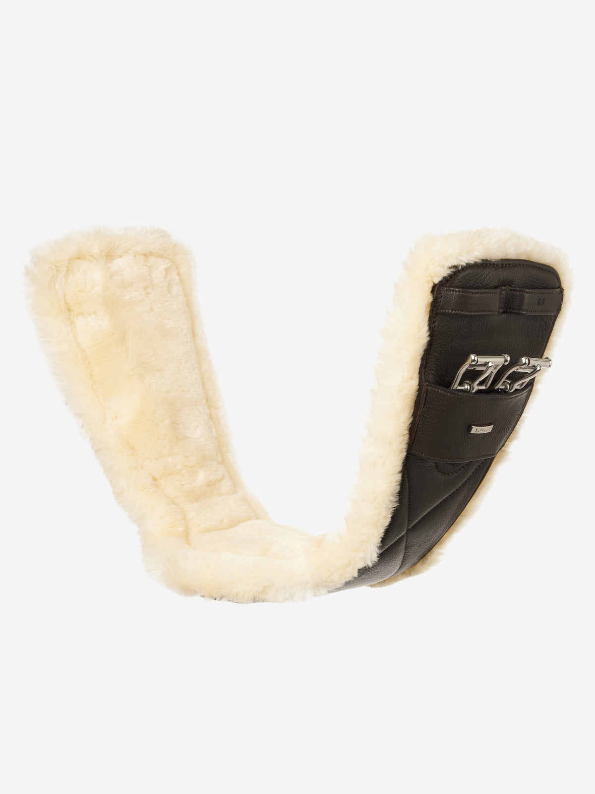 LeMieux Arika Simuwool Contoured Dressage Girth - Brown