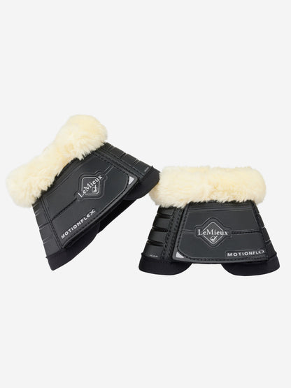LeMieux Motionflex Over Reach Boot with Fur Edge - Black