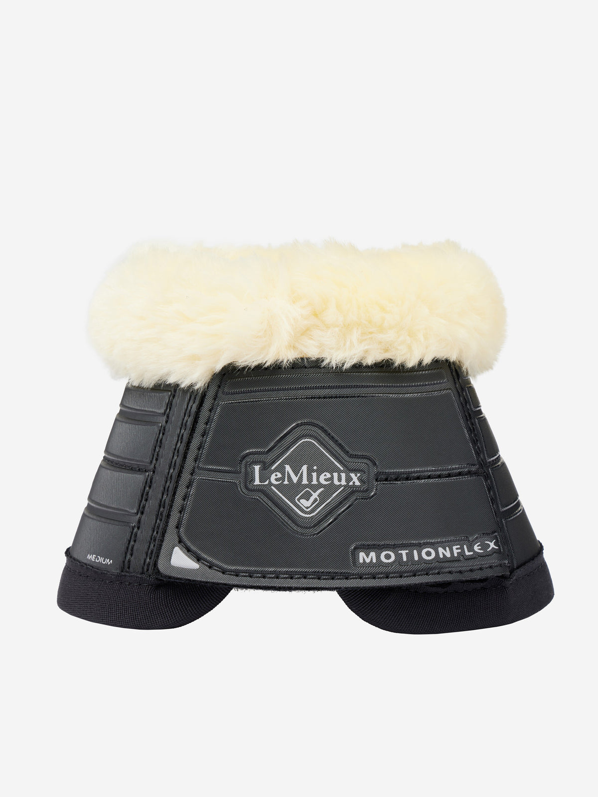 LeMieux Motionflex Over Reach Boot with Fur Edge - Black