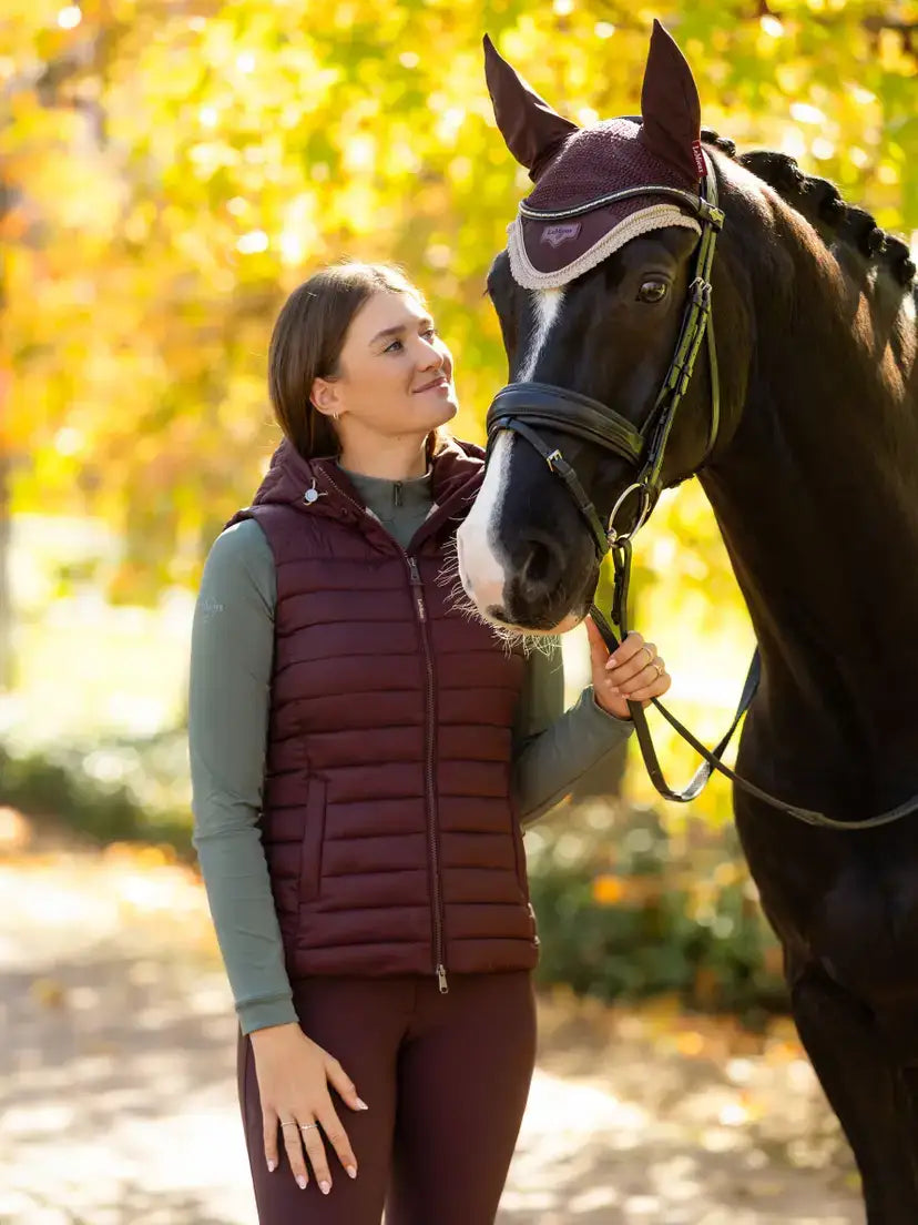 LeMieux AW25 Rose Hooded Puffer Gilet