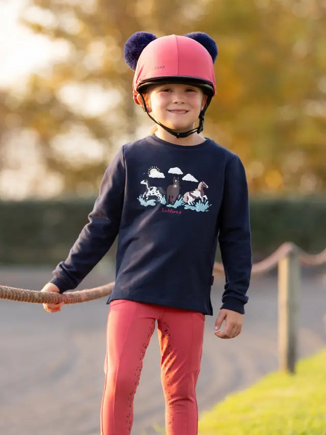 LeMieux AW25 Mini Double Pom Hat Silk