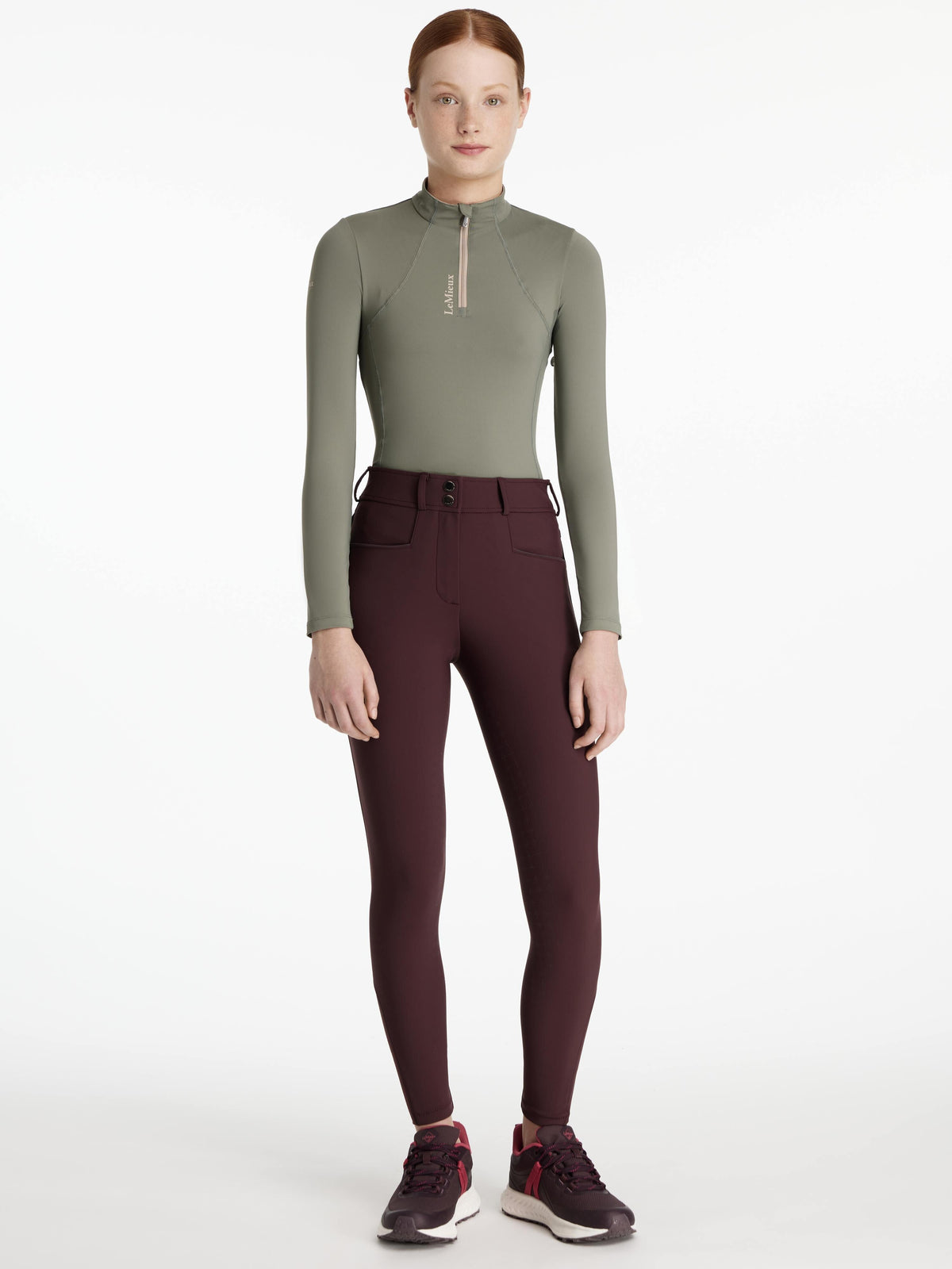 LeMieux AW25 Young Rider Full Seat Izzy Breeches - Damson
