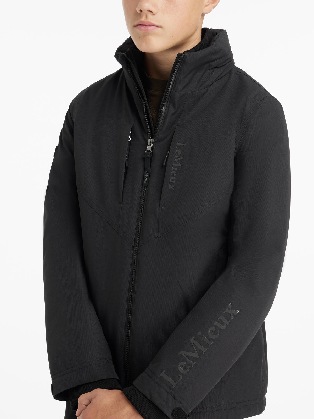 LeMieux AW25 Young Rider Boys Waterproof Team Jacket - Black