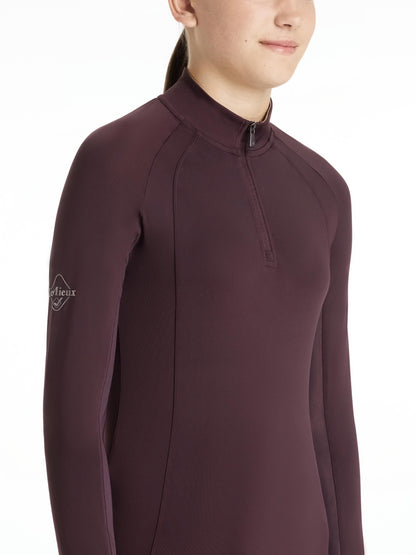 LeMieux AW25 Young Rider Hope Lightweight Base Layer - Damson