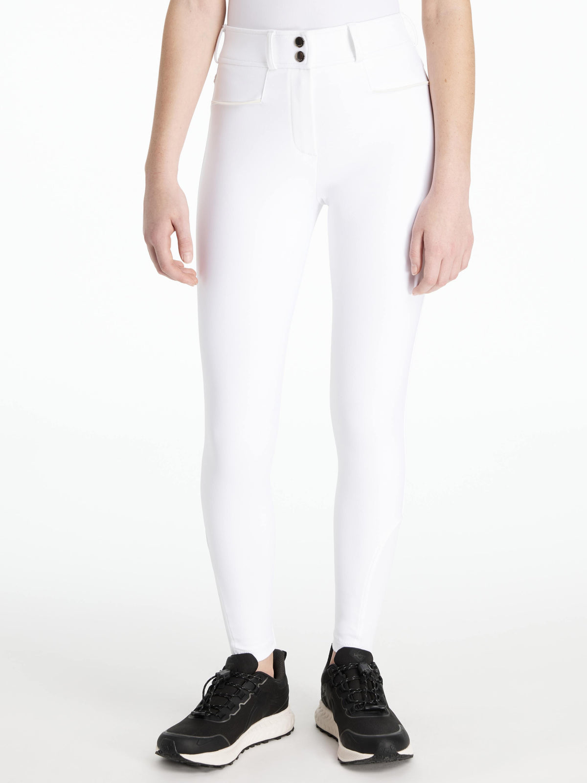 LeMieux AW25 Young Rider Izzy Knee Grip Breeches - White